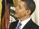 Dívej se na m upímn, ádá v ertu první dáma USA Michelle Obamová pi ceremonii v Bílém dom u píleitosti Dne en; Washington, 8. bezna 2010 