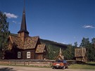 Norsko. Kostel v Heidalu