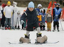 Karneval v lyžařském areálu v Němčičkách na Břeclavsku 