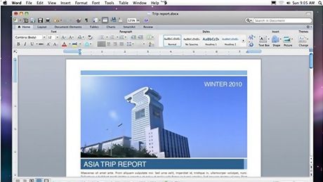 Prost�edí Office 2011 for Mac