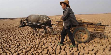 Jihozápad Číny postihlo katastrofální sucho (březen 2010)