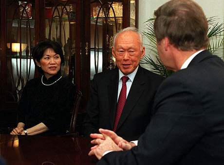 Li Kuang-jao a americk ministr obrany William S. Cohen