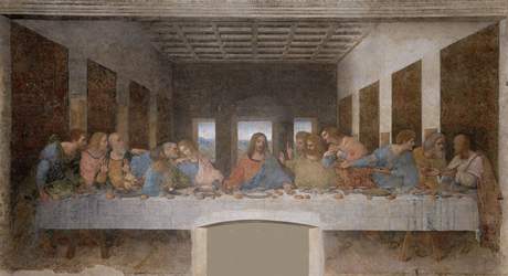 Poslední veee podle Leonarda da Vinciho - jedna z nejslavnjích.