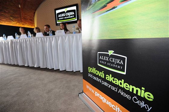 Prezentace golfové akademie Alexe ejky na Zbraslavi.