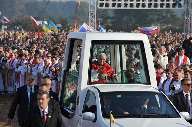 Osobní stráci v akci: návtva papee Benedikta XVI.