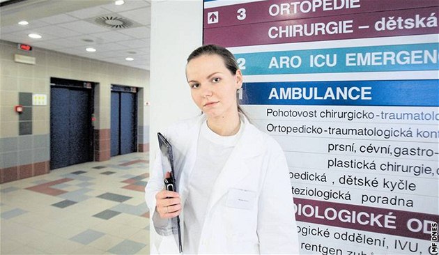 Fale�ná medi�ka (na snímku) se v mladoboleslavské nemocnici dostala i na odd�lení JIP.