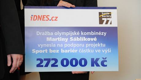 Draba olympijsk kombinzy Martiny Sblkov na iDNES.cz vynesla 272 tisc