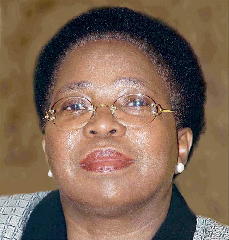 Nkosazana Dlamini-Zumová, druhá manelka prezidenta JAR Jacoba Zumy.