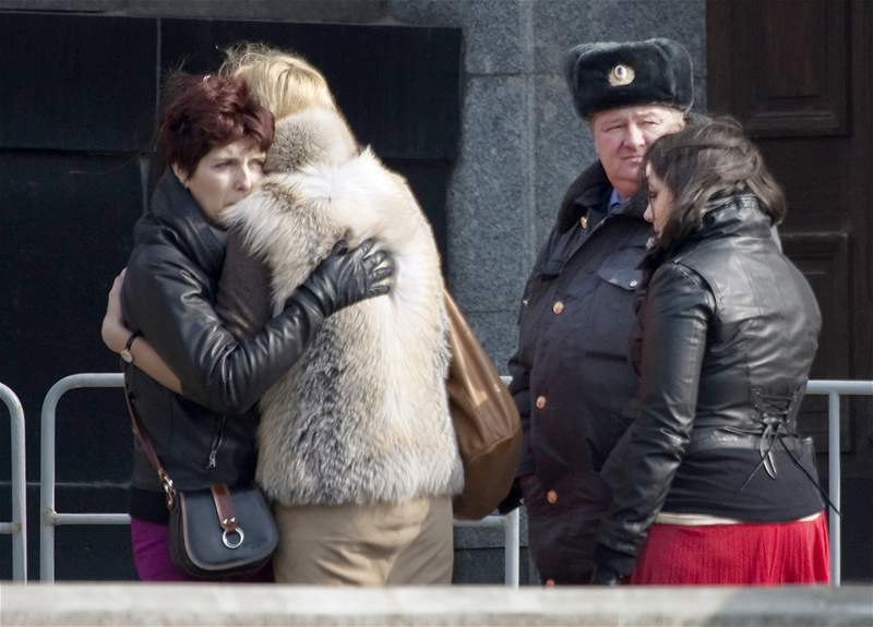 Moskva po bombových útocích na metro. (29. bezna 2010)