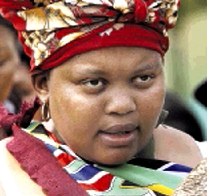 Kate Mantsho-Zumová, tetí manelka prezidenta JAR Jacoba Zumy.