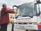Milo Zeman na pedvolebním mítinku v Boskovicích - Ve volebním autobusu Zemák...