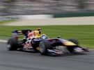 Sebastian Vettel ze stáje Red Bull-Renault v kvalifikaci Velké ceny Austrálie. 