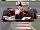 Fernando Alonso  ze stáje Ferrari v kvalifikaci Velké ceny Austrálie. 