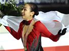 MISTRYN SVTA. Japonka Mao Asadaová vyhrála svtový ampionár krasobruslaek.