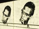 Grafitti pipomínající významného amerického aktivistu Malcolma X