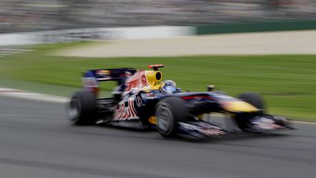 Sebastian Vettel ze stáje Red Bull-Renault v kvalifikaci Velké ceny Austrálie. 