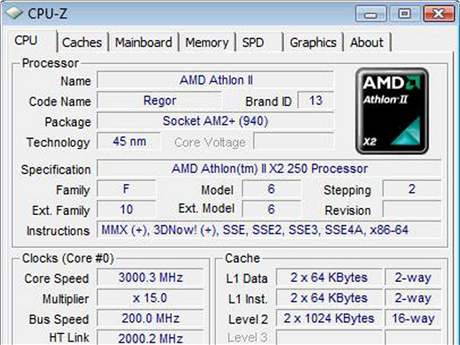 Souasn Athlon II na 3GHz