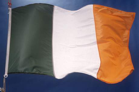 Irská vlajka.