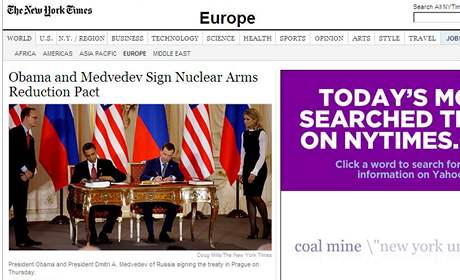 Zpravodajsk server americkho denku The New York Times