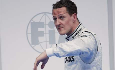Michael Schumacher po detivé kvalifikaci GP Malajsie.