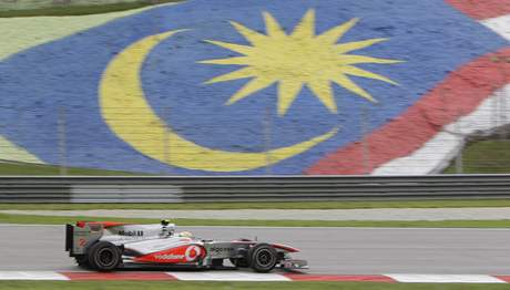 Lewis Hamilton (McLaren) ve Velké cen Malajsie