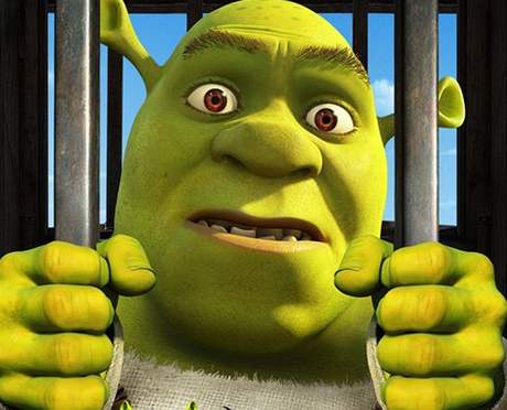 Jedna ze sedmi verz plaktu k filmu Shrek: Zvonec a konec