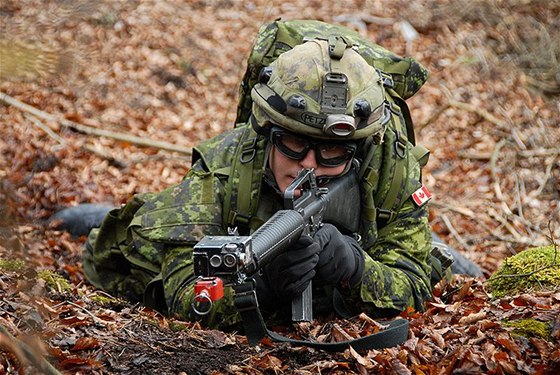 Mezi prkopníky s vyuitím digitálních potisk na uniformách patí kanadská armáda.