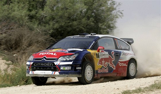 Sébastien Loeb na trati Jordánské rallye
