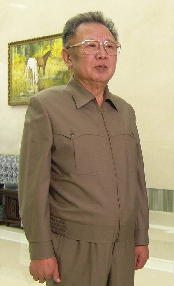 Severokorejský vůdce Kim Čong-il (29. března 2010)