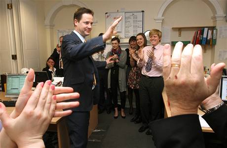 Vdce britskch liberlnch demokrat Nick Clegg