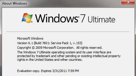 Vvojov verze SP1 pro Windows 7 ze serveru Geeksmack.net