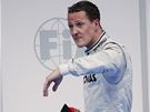 Michael Schumacher po detivé kvalifikaci GP Malajsie.