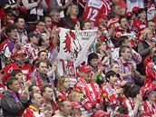 Liberec - Pardubice; jako v�dy hlasit� fanou�ci Pardubic