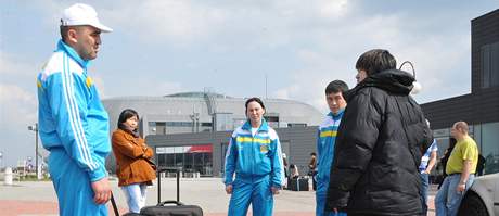 Cestující z Kazachstánu na brnnském letiti zastavila informace o zrueném letu do Prahy