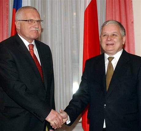 Václav Klaus a Lech Kaczynski.