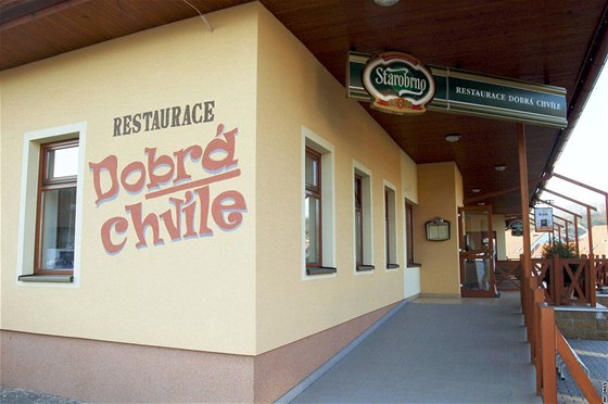 Restaurace Dobrá chvíle v Neslovicích.