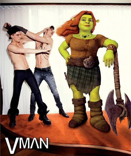 Shrek v akci aneb postavy z animovanho filmu jako soust mdn kampan.