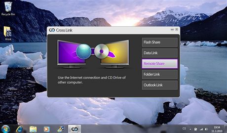 Asus CrossLink Menu