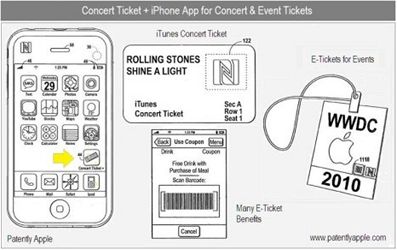 Patent Apple Concert Ticket+
