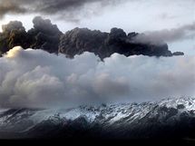 Snmek mraku vulkanickho popela z islandsk sopky (15. dubna 2010)