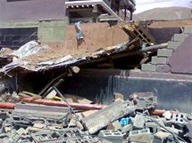 nskou provincii ching-chaj a Tibet zashlo siln zemtesen. (14. dubna 2010)