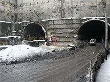 Portly tunelu Blanka v seku Krlovsk obora