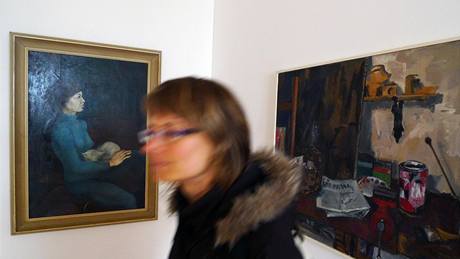 Klenová - Normaliza�ní galerie: Pohled do expozice