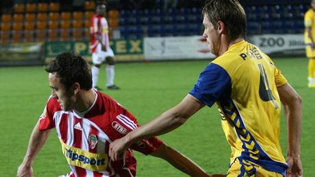 Ze zápasu druhé ligy Jihlava - Viktoria ikov