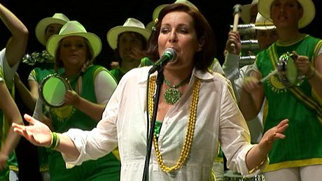 Tereza Vacíková p�i koncertu Tam-Tam Orchestra
