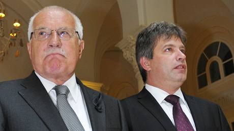 Obd s prezidentem Václavem Klausem a s primátorem msta Brna Romanem Onderkou (vpravo).