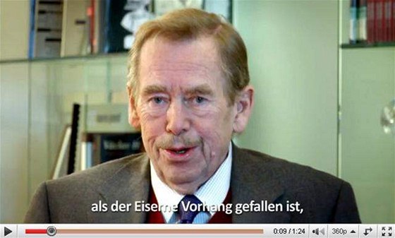 Václav Havel ve videoposelství k Rakuanm