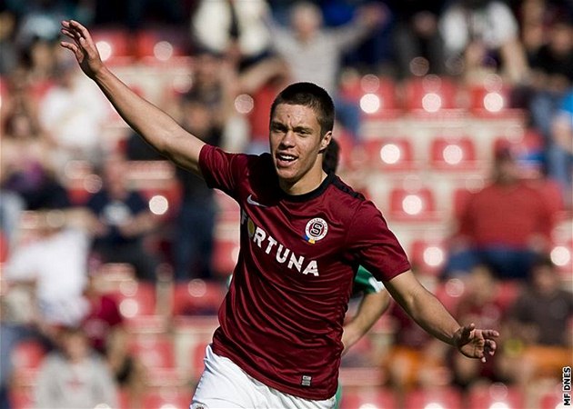 Spar�anský úto�ník Kadlec byl jedním ze st�elc� utkání v Liepaji