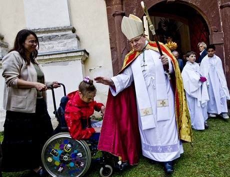 Prask arcibiskup Dominik Duka pi vysvcen Kaple sv. Prokopa (25. dubna 2010)
