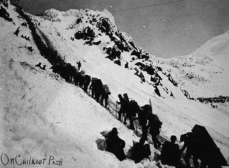 Aljaka, Chilkoot Trail. Dobov fotografie Chilkoot Pass 